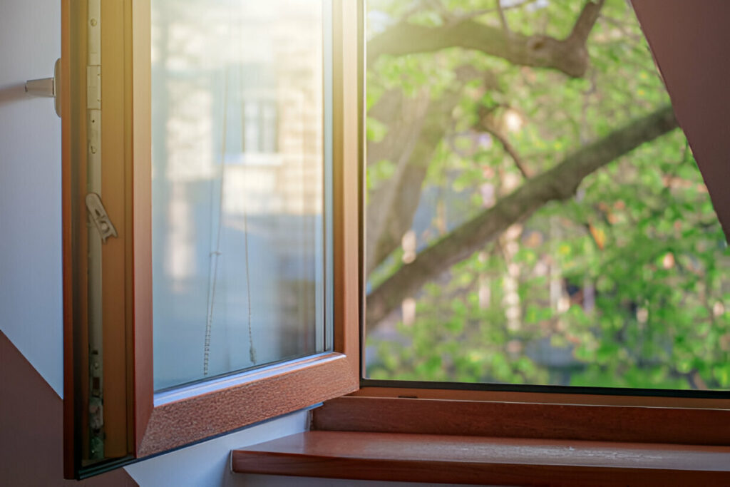 wood window